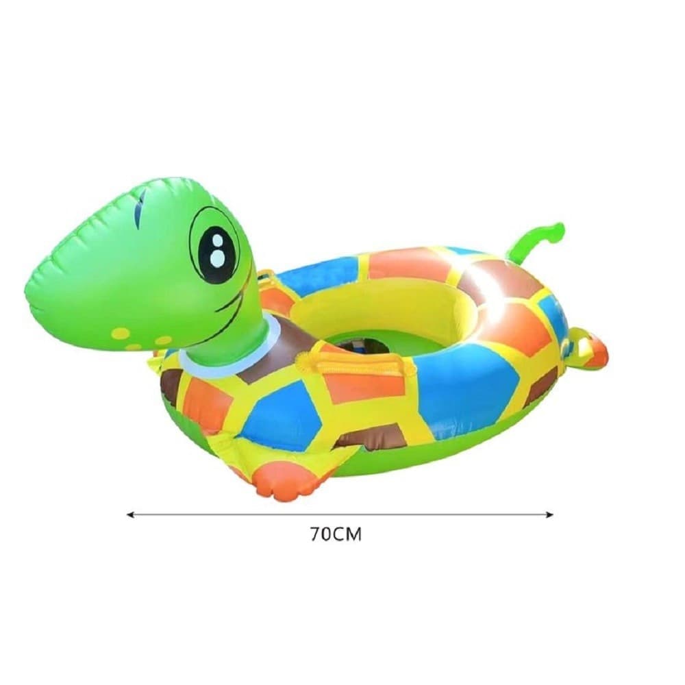 SALVAGENTE MUTANDINA TARTARUGA BABY BAMBINO GONFIABILE PISCINA NUOTO 70CM 15576 - 2