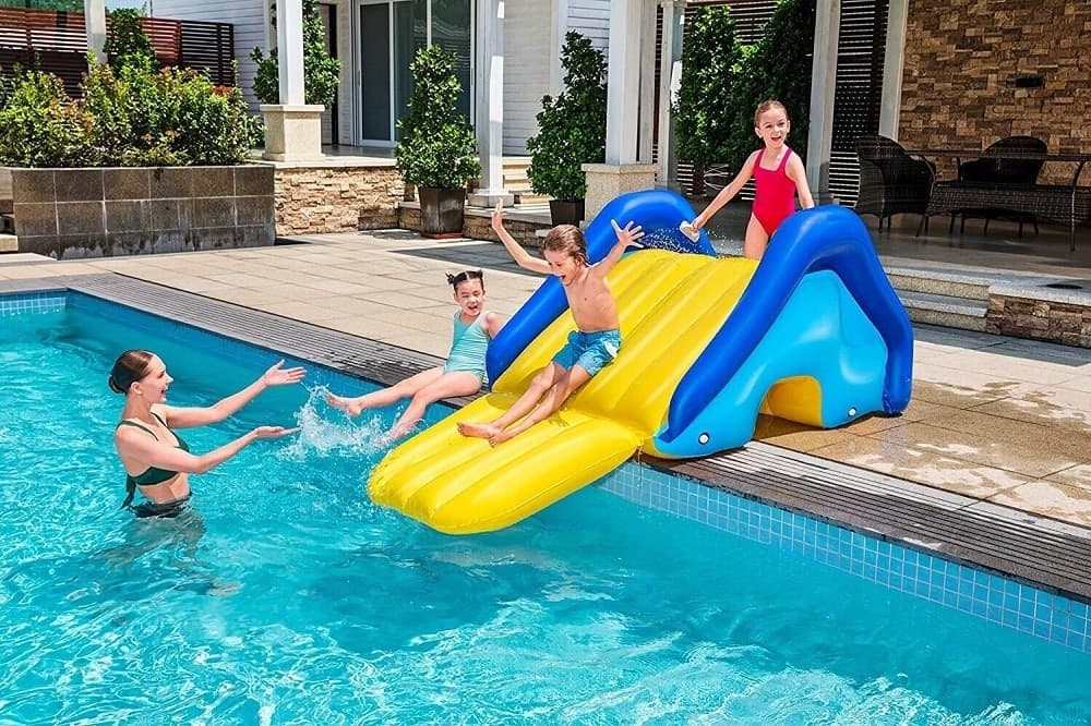 SCIVOLO GONFIABILE GIGANTE PER PISCINE INTERRATE 247X124X100CM PER BAMBINI 52453 - 14
