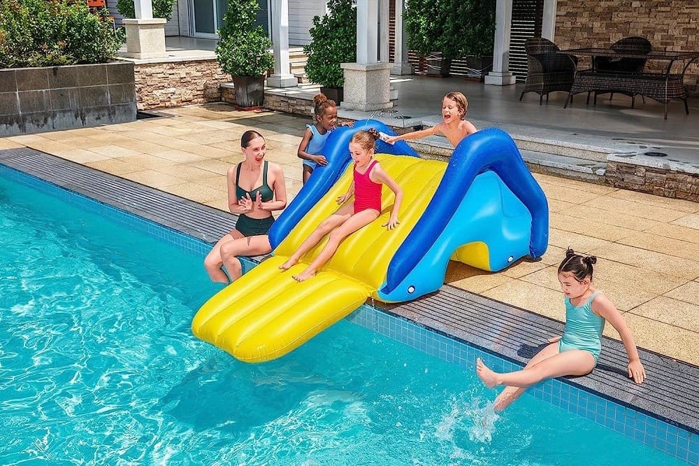 SCIVOLO GONFIABILE GIGANTE PER PISCINE INTERRATE 247X124X100CM PER BAMBINI 52453 - 20