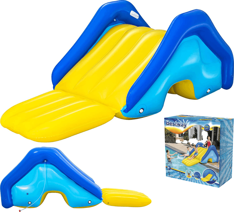 SCIVOLO GONFIABILE GIGANTE PER PISCINE INTERRATE 247X124X100CM PER BAMBINI 52453 - 2