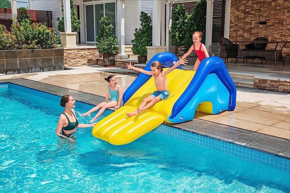 SCIVOLO GONFIABILE GIGANTE PER PISCINE INTERRATE 247X124X100CM PER BAMBINI 52453 - 3