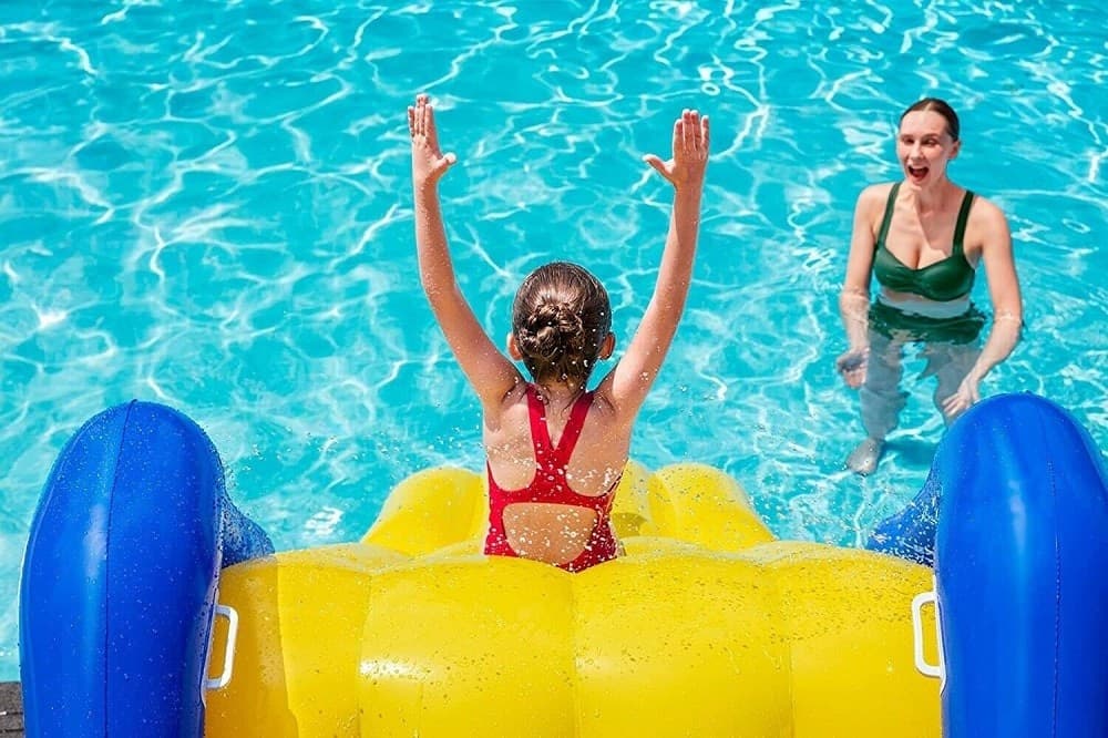 SCIVOLO GONFIABILE GIGANTE PER PISCINE INTERRATE 247X124X100CM PER BAMBINI 52453 - 10