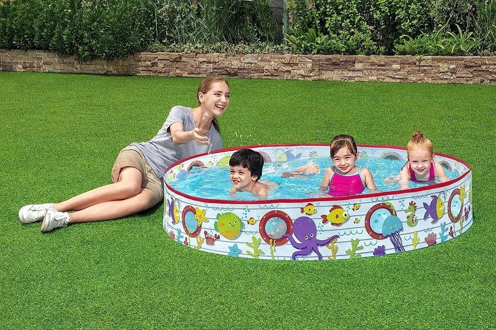 PISCINA PISCINETTA RIGIDA PER BAMBINI FANTASIA MARINA 2 ANNI+ 152 X 25 CM 55029 - 7