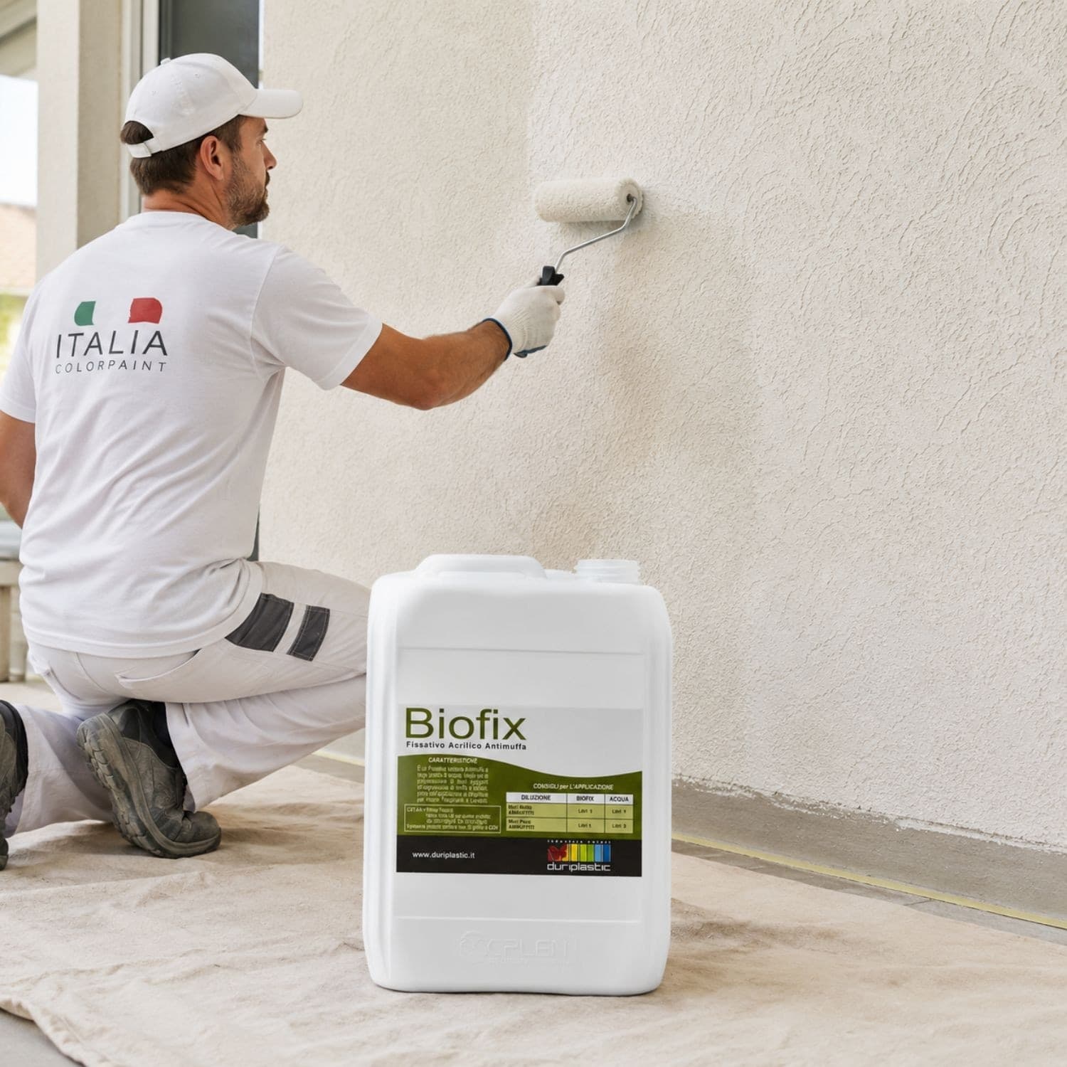 Italia Colorpaint Primer Biofix Fissativo Antimuffa Antialga Bonificante Pareti - 2