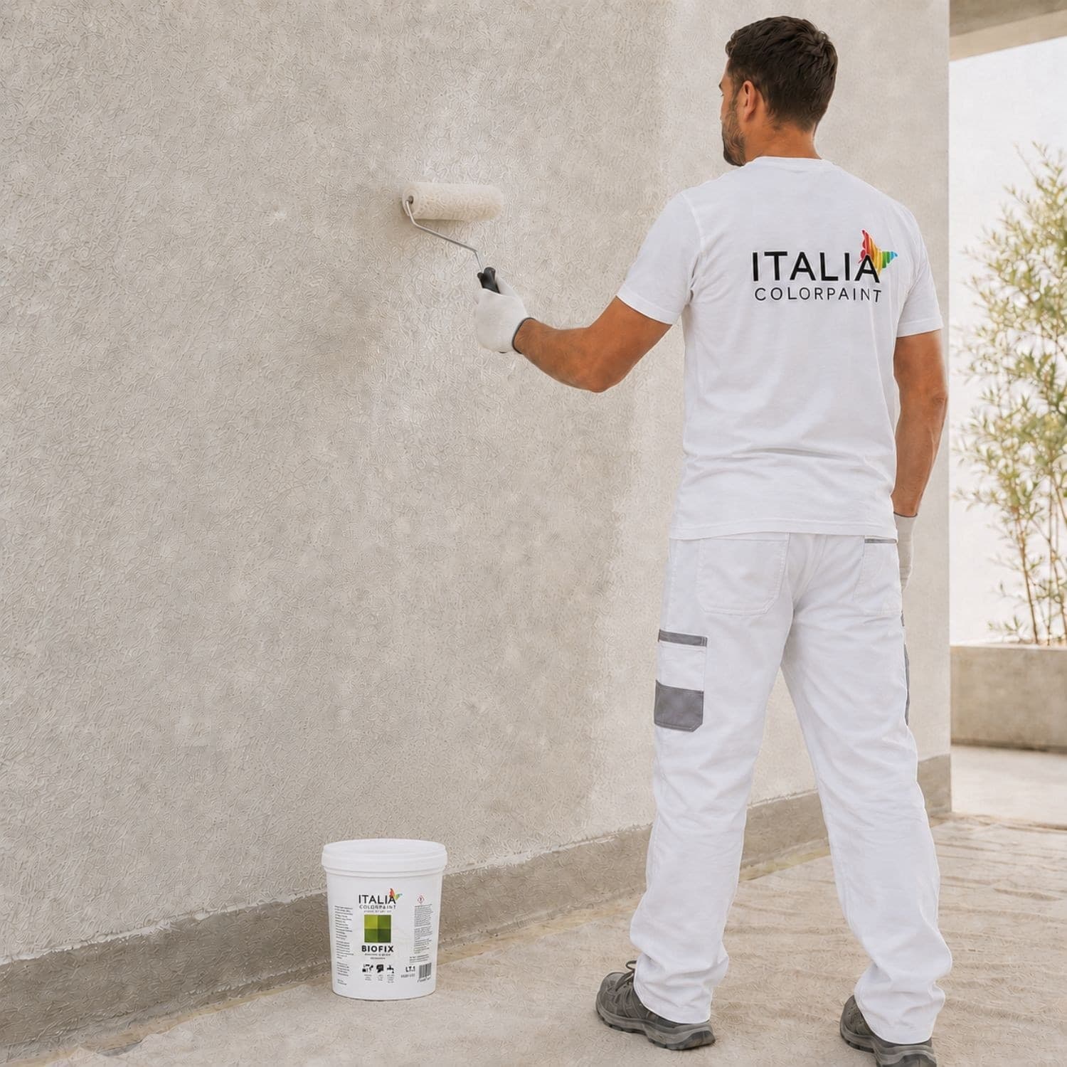 Italia Colorpaint Primer Biofix Fissativo Antimuffa Antialga Bonificante Pareti - 5