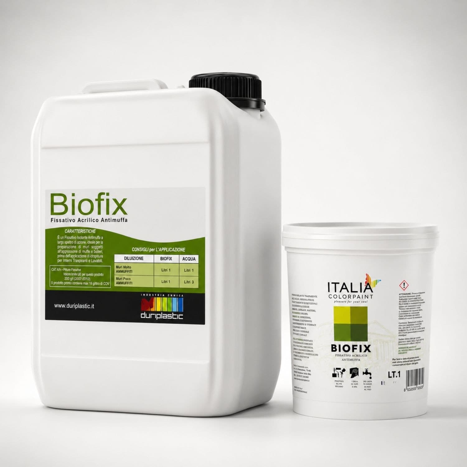 Italia Colorpaint Primer Biofix Fissativo Antimuffa Antialga Bonificante Pareti - 6