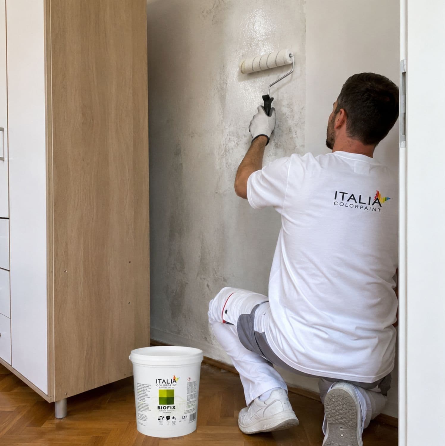 Italia Colorpaint Primer Biofix Fissativo Antimuffa Antialga Bonificante Pareti - 9