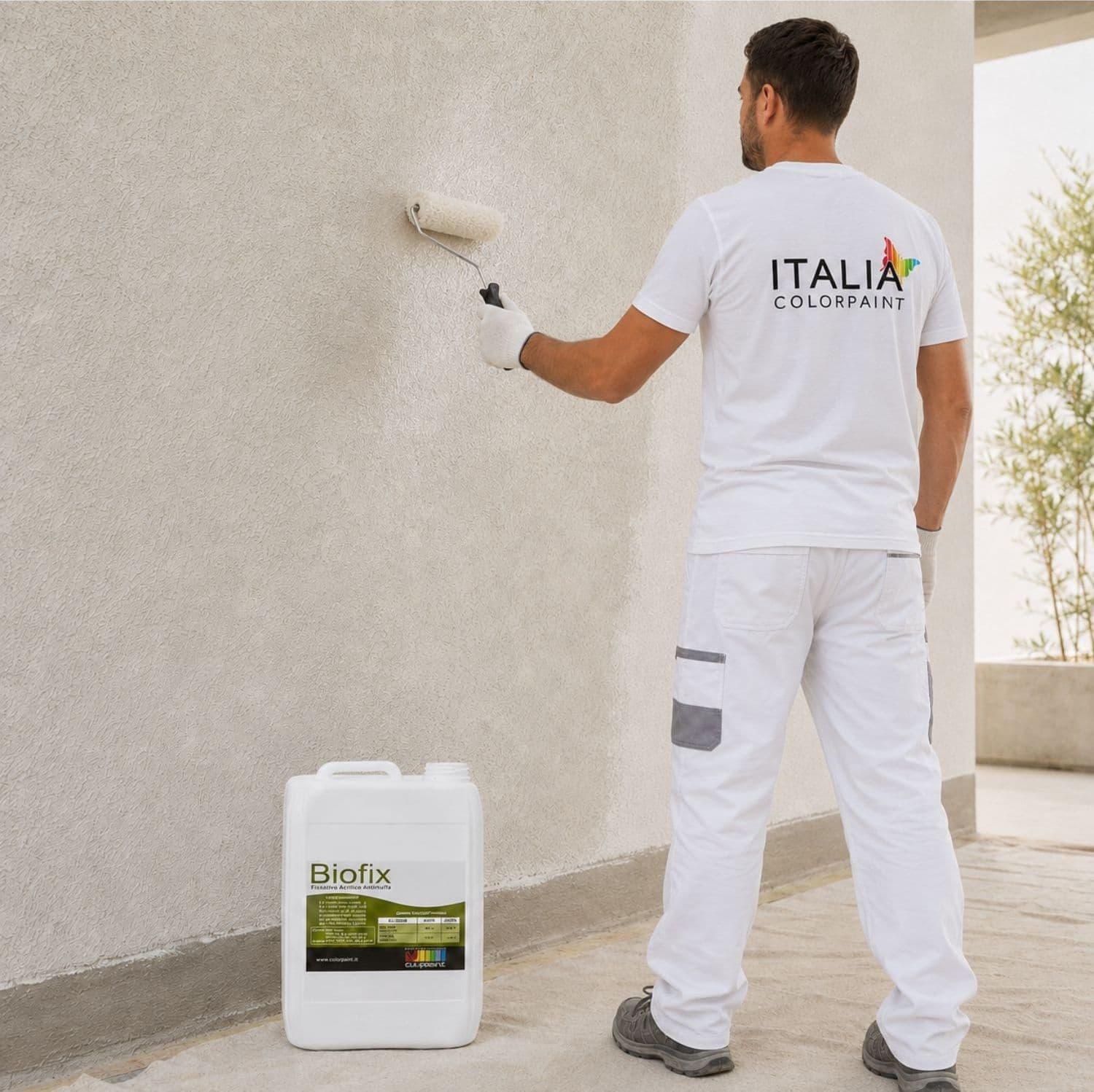 Italia Colorpaint Primer Biofix Fissativo Antimuffa Antialga Bonificante Pareti - 10