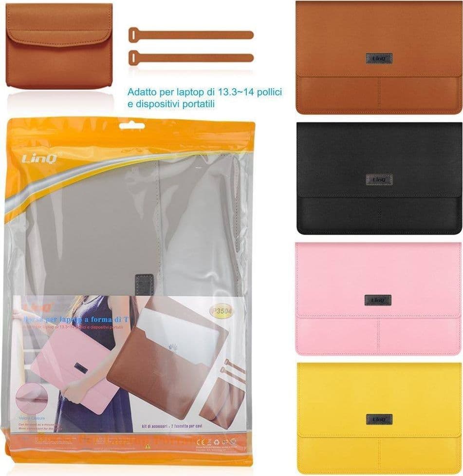 CUSTODIA BORSA PER PC LAPTOP NOTEBOOK PORTATILE 13,3" - 14" VARI COLORI P3504