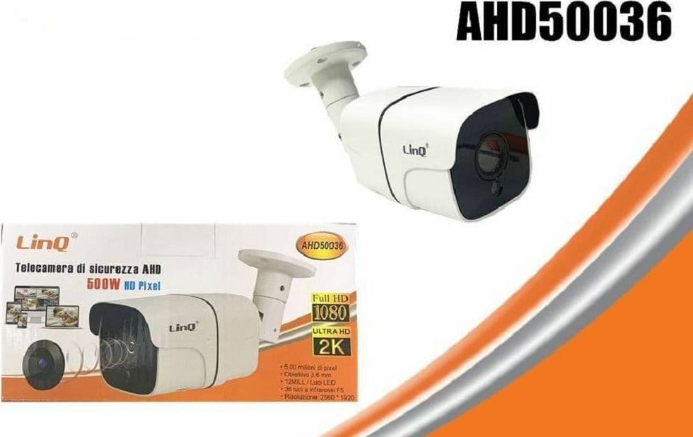 TELECAMERA DI SICUREZZA PER DVR AHD VISIONE NOTTURNA 3.6MM 500W 1080P AHD50036 - 2