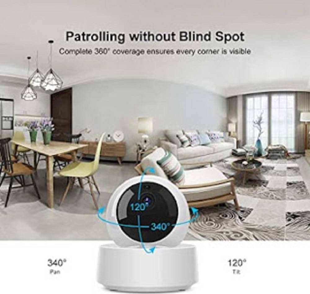 VIDEOCAMERA TELECAMERA DI RETE WIRELESS WIFI IP 1080P HD 360° INFRAROSSI GK200MP2 - 3