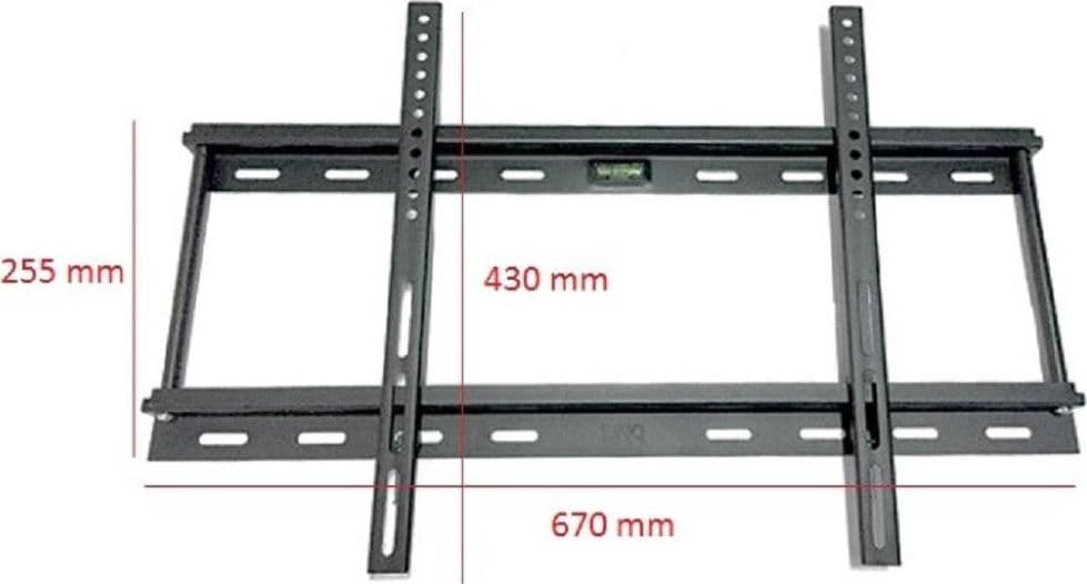 STAFFA PORTA TV A MURO SUPPPORTO DA 40″ A 55″ FINO A 80KG LI-J003 LIVELLA BOLLA - 5