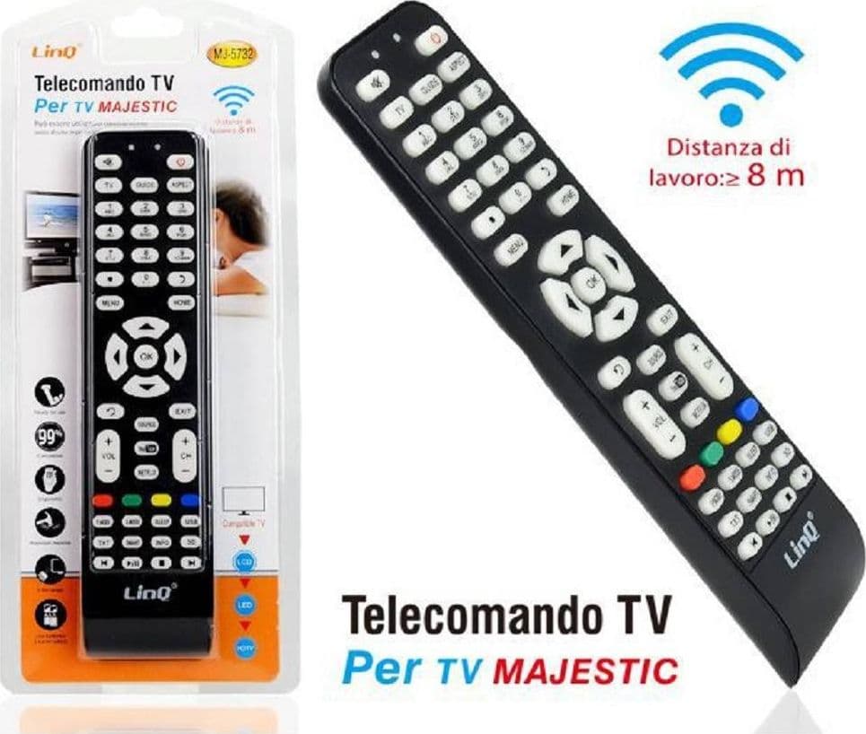 TELECOMANDO UNIVERSALE PER TV MAJESTIC LED LCD UNIVERSAL REMOTE CONTROL MJ-5732 - 2