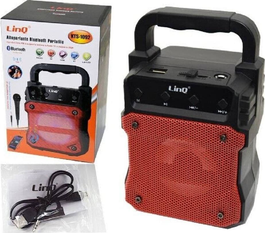 ALTOPARLANTE SPEAKER CASSA BLUETOOTH RADIO FM LETTORE TF USB PORTATILE KTS-1092 - 2