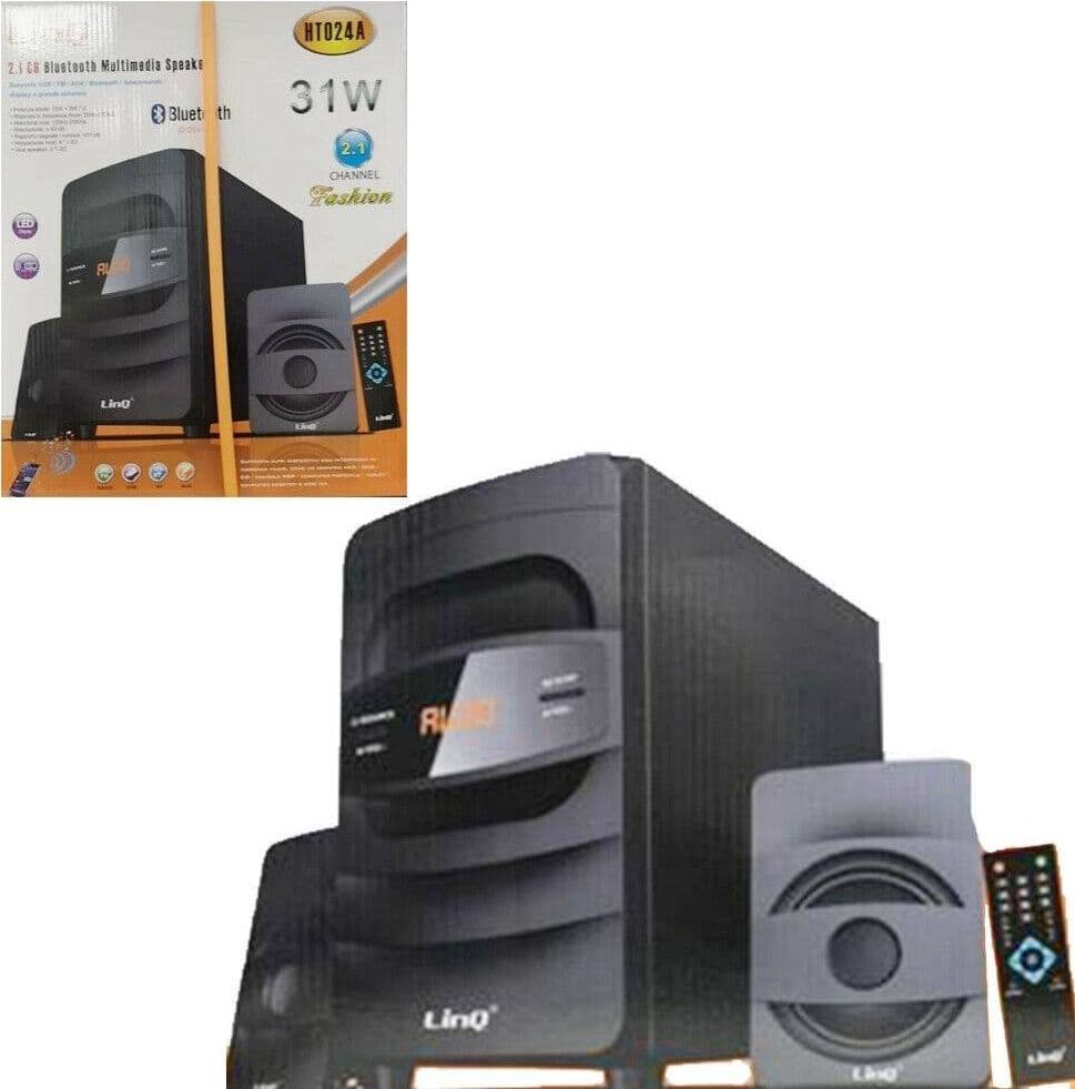 SISTEMA HOME THEATER 2.1 CASSA BLUETOOTH SPEAKER 31W MULTIMEDIA TELECOMANDO HT024A - 2