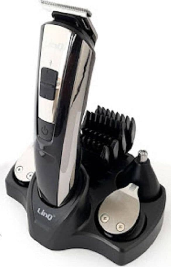 SET TAGLIA CAPELLI RASOIO RICARICABILE 5IN1 REGOLA BARBA PELI NASO CLIPPER RFC1611 - 4