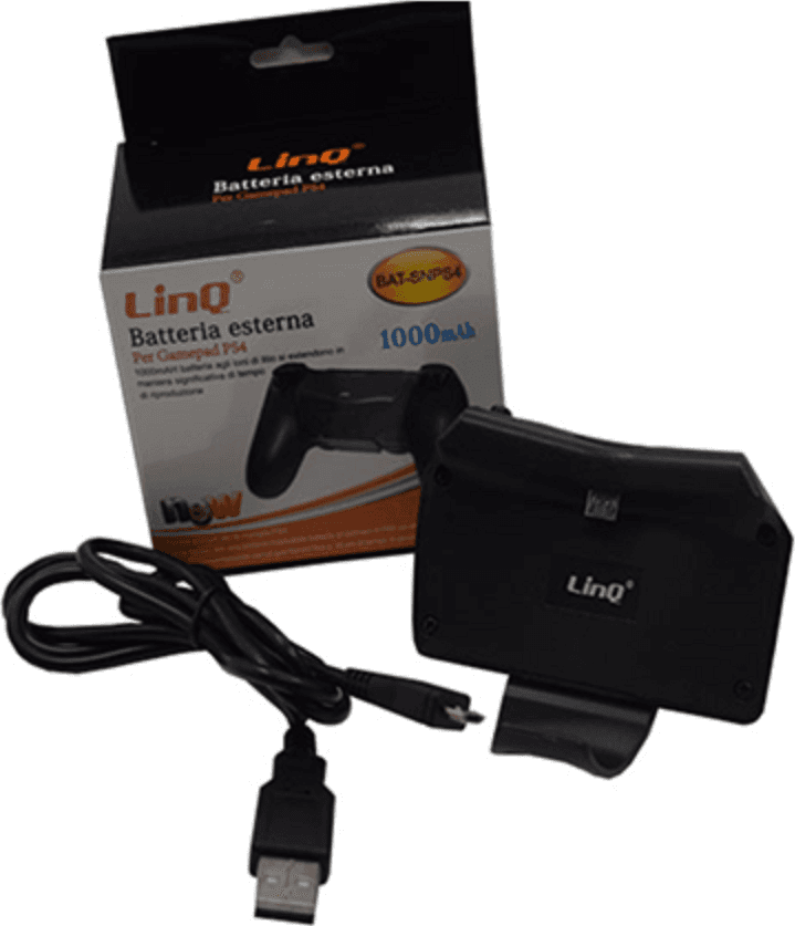 BATTERIA DI RICAMBIO ESTERNA PER CONTROLLER JOYPAD DUALSHOCK PS4 1000MAH BAT-SNPS4 - 2