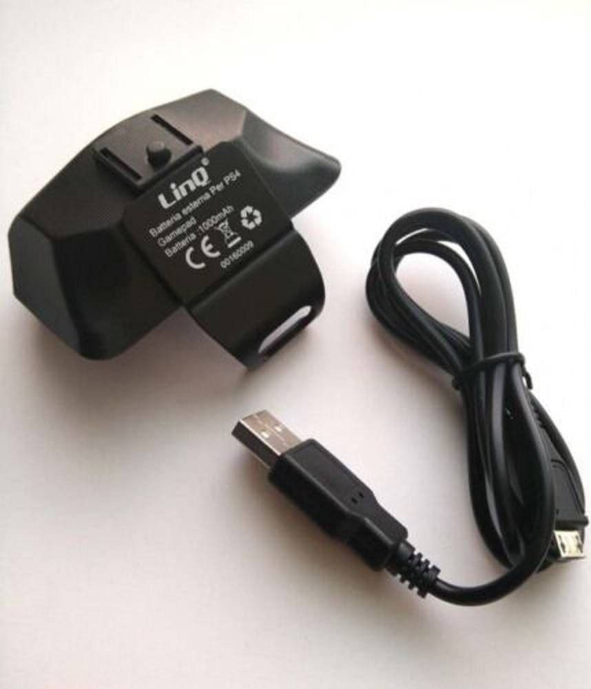 BATTERIA DI RICAMBIO ESTERNA PER CONTROLLER JOYPAD DUALSHOCK PS4 1000MAH BAT-SNPS4 - 5