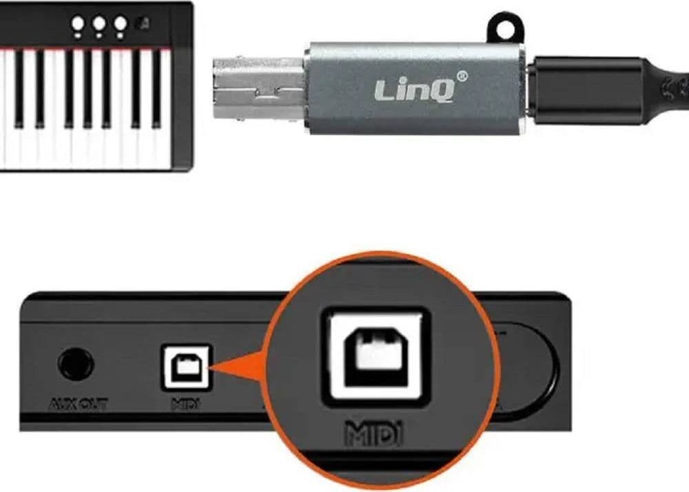 ADATTATORE DA TYPE-C FEMMINA A USB-BM MASCHIO PER STAMPANTI SINTETIZZATORI TPC9104 - 5