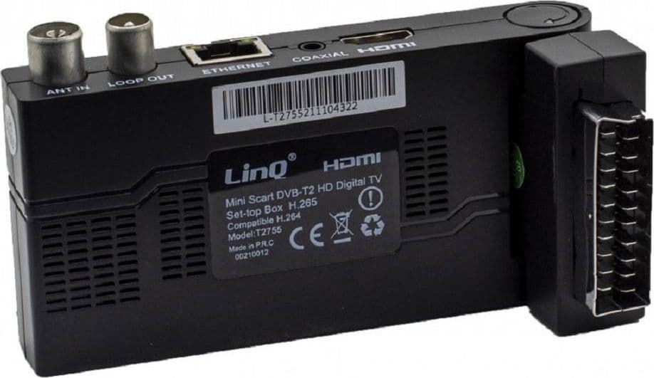 DECODER DIGITALE TERRESTRE DVB-T2 SCART CON HDMI FULL HD CON CODEC H.265 T2755 - 5
