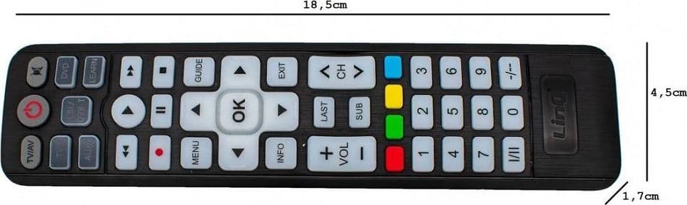 TELECOMANDO UNIVERSALE 4IN1 URC-4504 TV DVB-T CBL SAT DVD VCR AUDIO AMP AUX LCD LED - 5