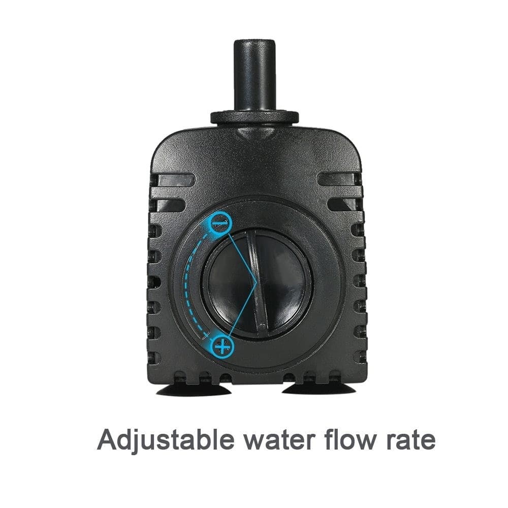 POMPA PER ACQUA DA ACQUARIO PER PESCI 850 L/H AD IMMERSIONE 12W 220V REGOLABILE - 4
