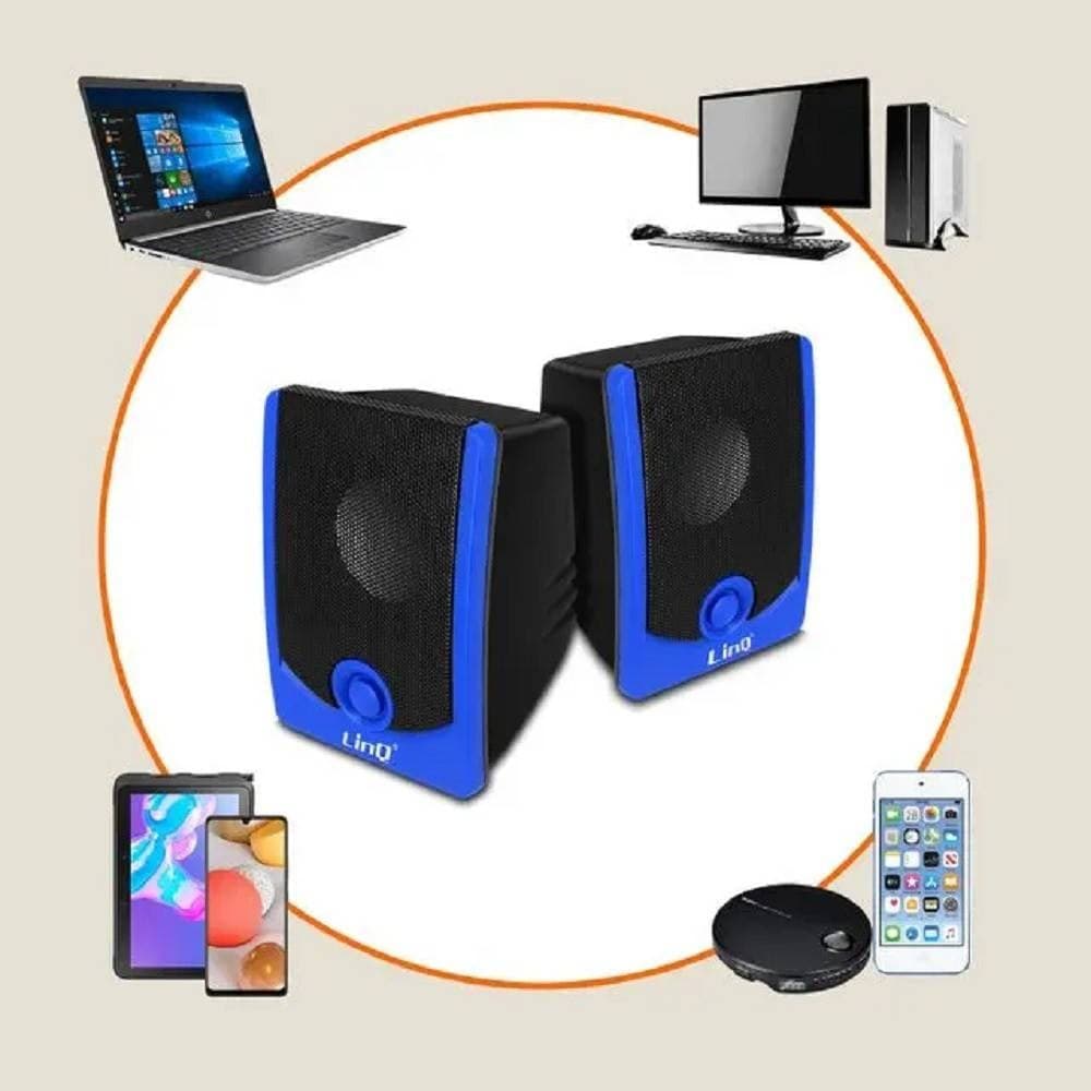 CASSE ALTOPARLANTI CABLATI STEREO USB 2.0 PC NOTEBOOK DVD TV MP3 TABLET 3W A2033 - 8