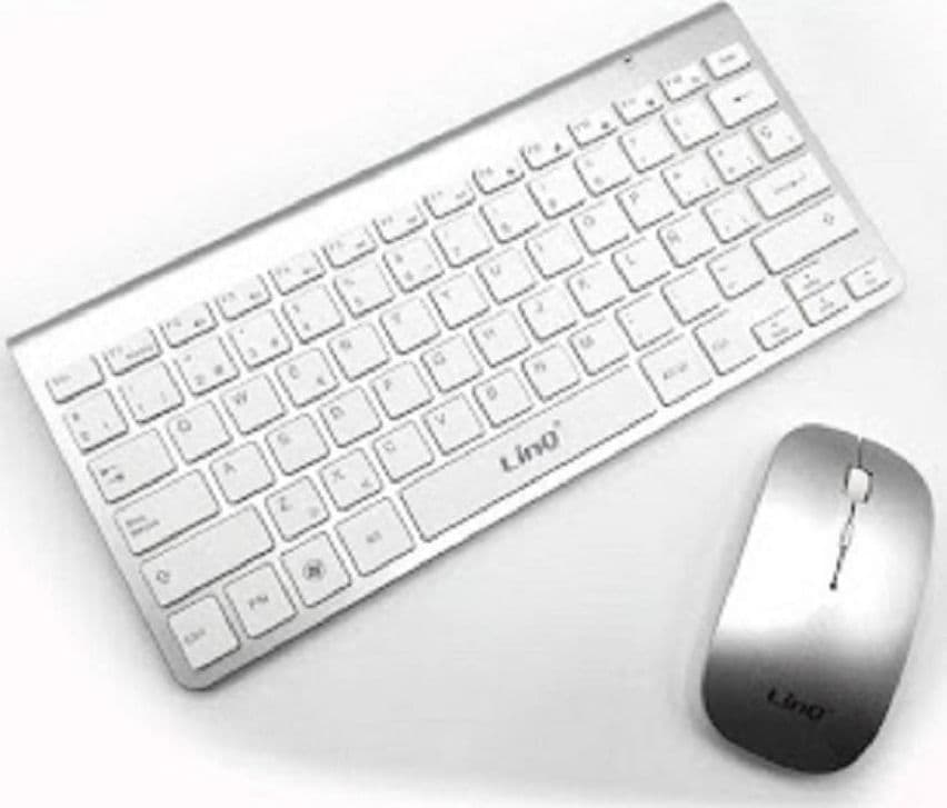 KIT TASTIERA + MOUSE SLIM SOTTILE WIRELESS 2.4GHZ FINO A 10 METRI COMPUTER CS3000 - 5