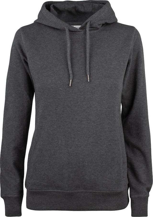 Felpa Clique Cappuccio Antracite Melange Felpa Donna Cotone Organico Ecosostenibile - 2