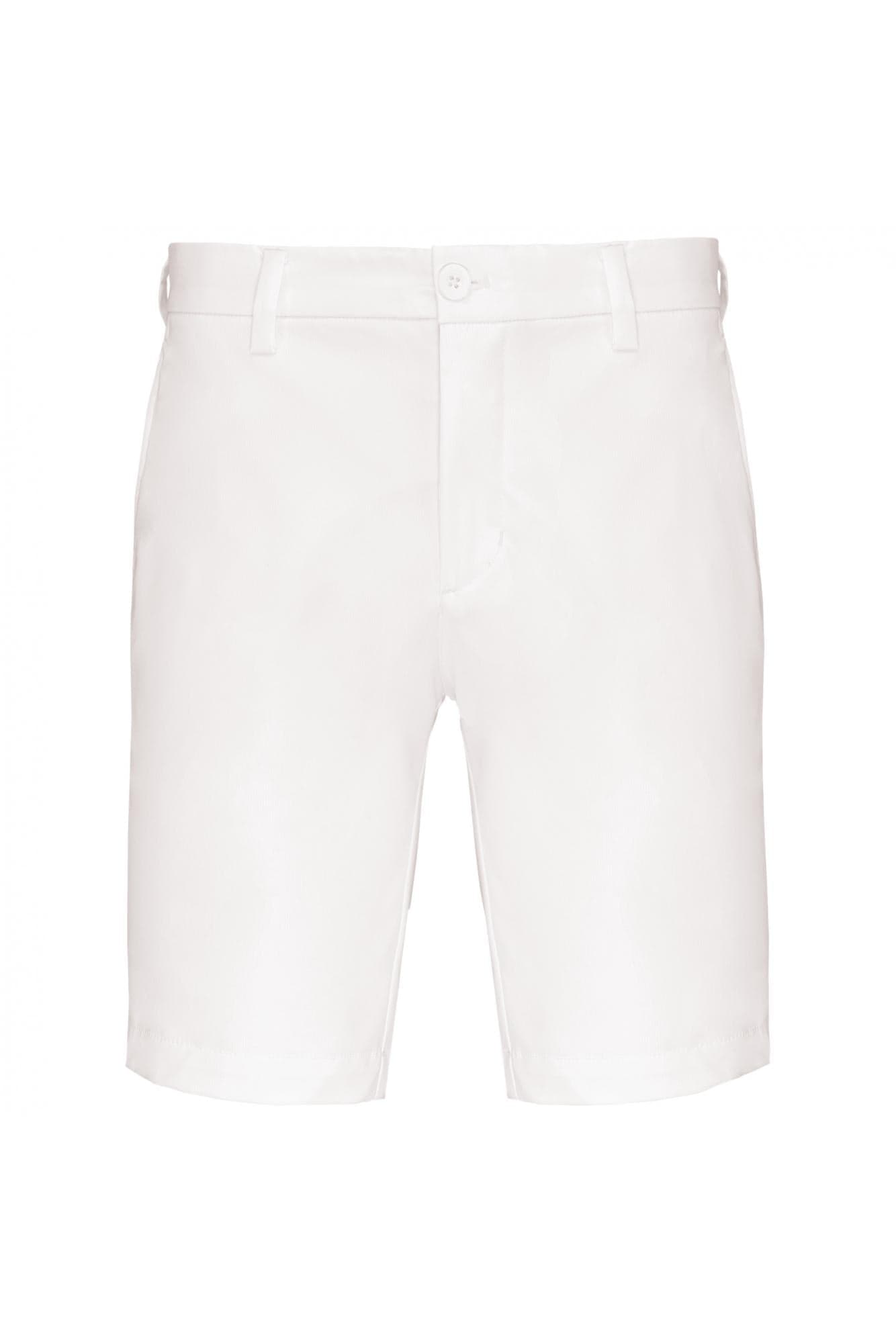 Bermuda Tecnico Bianco Pantaloncino Elasticizzato Uomo - 2