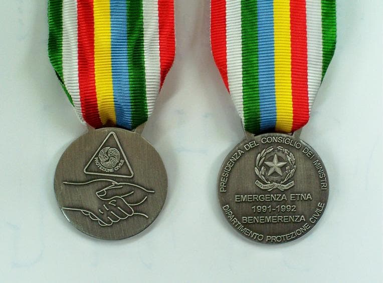 Emergenza Etna - Nastro / nastrino / medaglia - 9