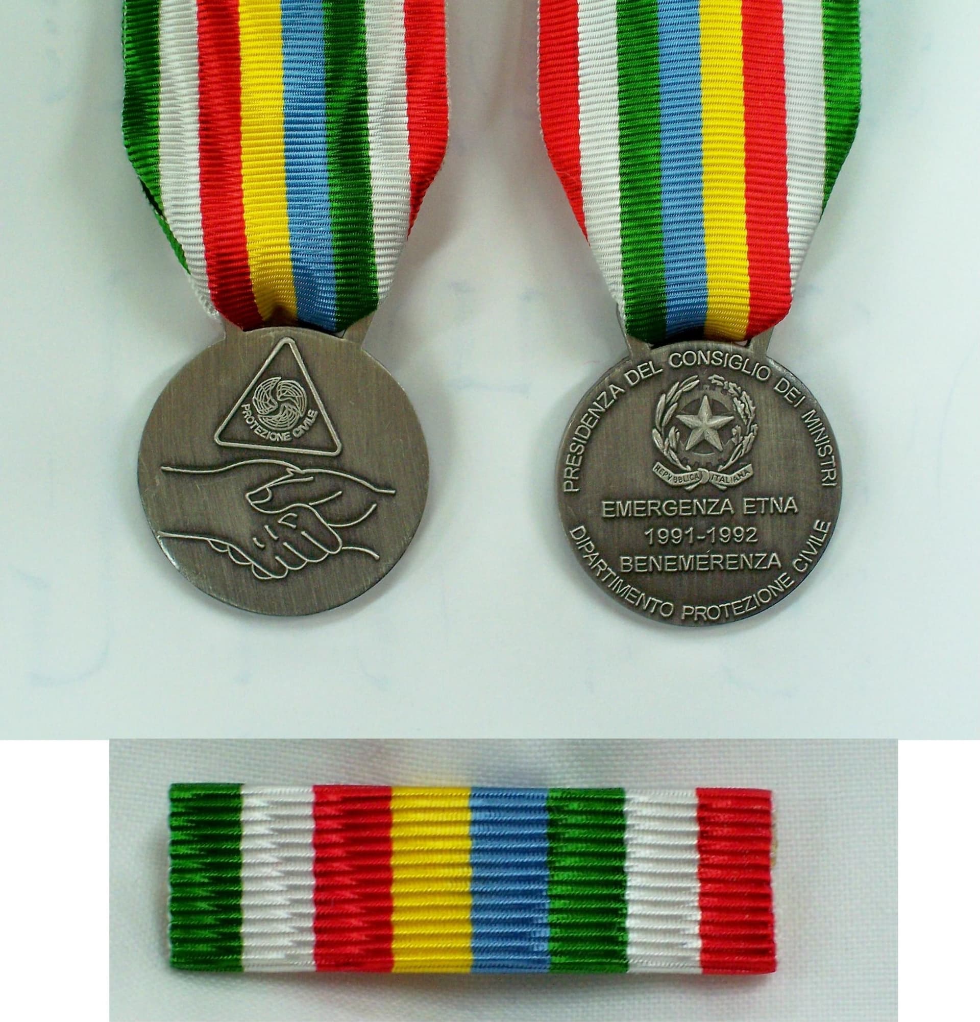 Emergenza Etna - Nastro / nastrino / medaglia - 3