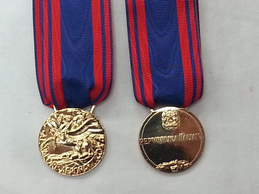 Medaglia Valore Aeronautico Oro Argento Bronzo - 9