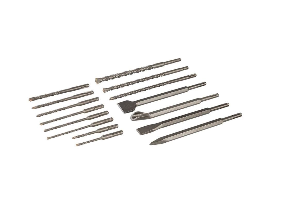 Set di punte e ceselli da trapano per muratura SDS Plus Silverline Silverline