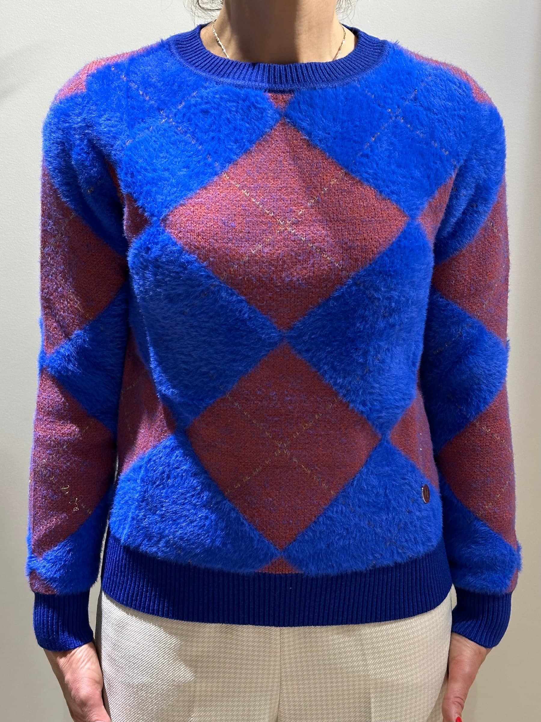 MAGLIONE blu  WW18157 - 4