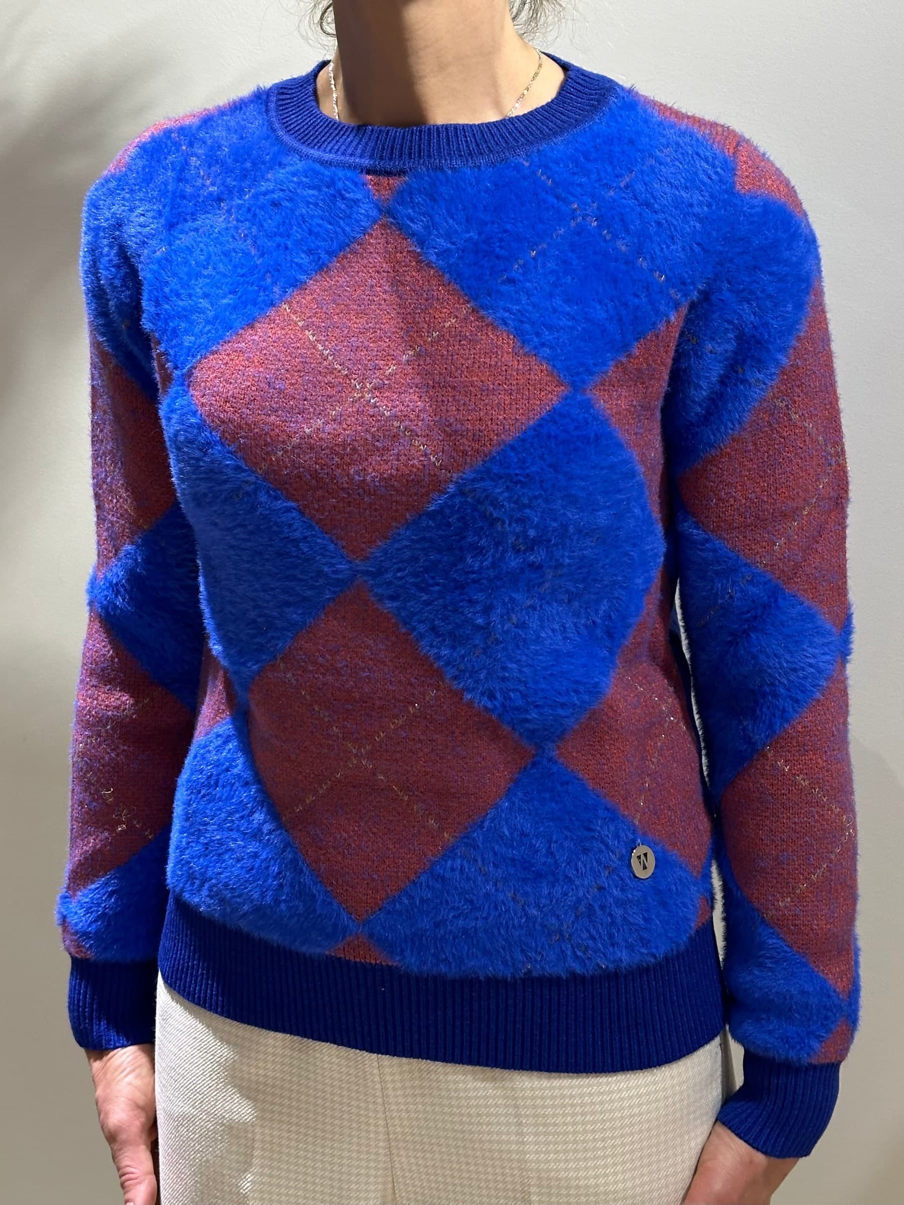 MAGLIONE blu  WW18157 - 5