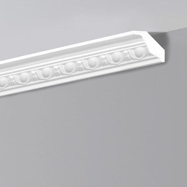 €0,99ml *** STOCK *** Pacco da 90ml di cornice decorativa in polistirene compatto XPS 55X55x2000 LD12G - 5