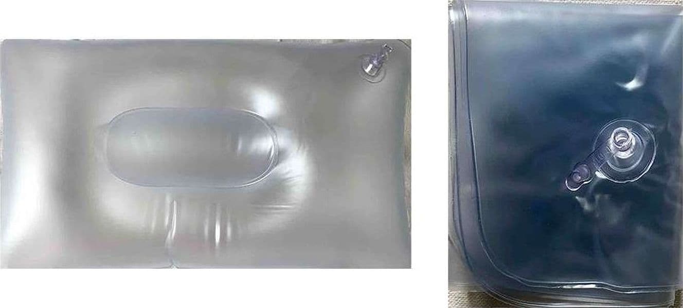 CUSCINO GONFIABILE IN PVC 38x24 CM LETTINO MARE PRATO ASSISTENZA
