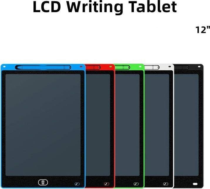 TAVOLETTA GRAFICA DA SCRITTURA LCD LAVAGNA ELETTRONICA DISEGNI 12" MULTICOLORE - 4