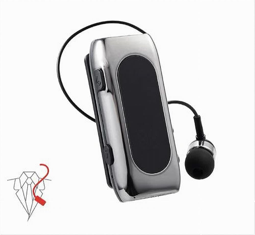 AURICOLARE IN-EAR WIRELESS BT5.2 RETRATTILE VIVAVOCE CLIP STEREO CON MICROFONO K55 - 10