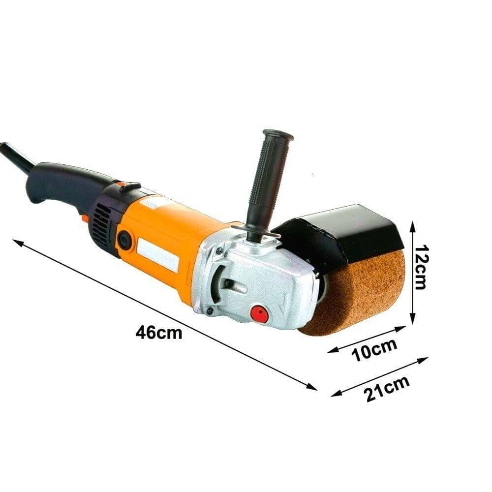 LEVIGATRICE A RULLO SPAZZOLATURA SATINATURA METALLI SMERIGLIATRICE 1900W MOD 120 - 4