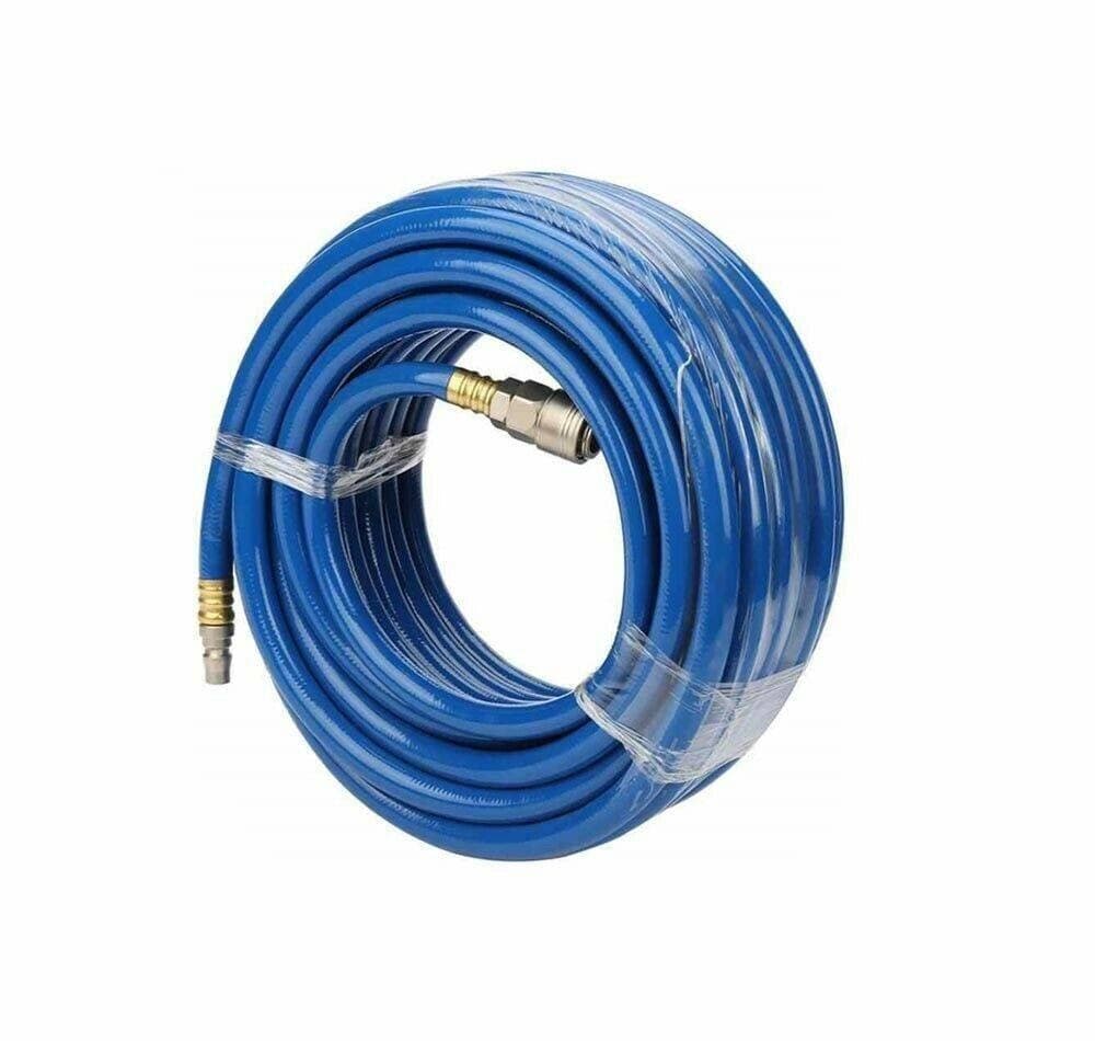 TUBO ARIA COMPRESSA IN PVC 18 METRI FLESSIBILE PER COMPRESSORE INNESTO RAPIDO - 4