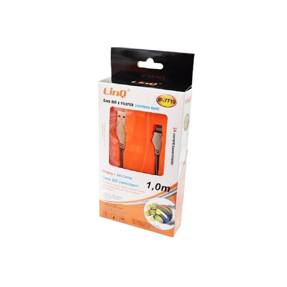CAVO DI RICARICA TRASFERIMENTO DATI 2A 100 CM CON INTERFACCIA LIGHTNING IP-7719 - 2