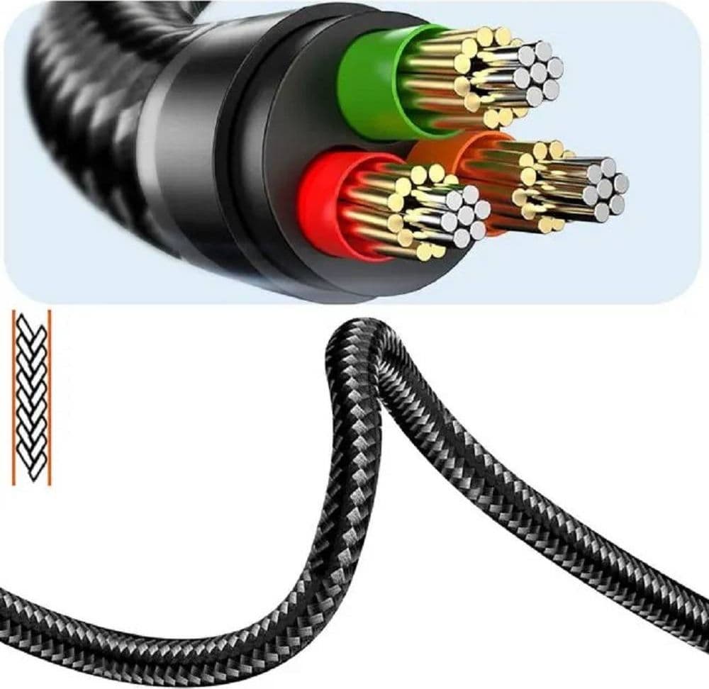 CAVO ADATTATORE AUDIO DA LIGHTNING MASCHIO A 2 JACK 3,5MM FEMMINA CUFFIE MICROFONO LT3538 - 8