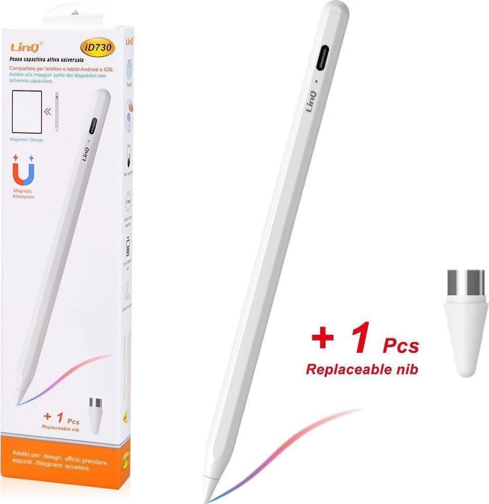 PENNA CAPACITIVA ATTIVA UNIVERSALE DESIGN MAGNETICO PER TABLET SMARTPHONE ID730