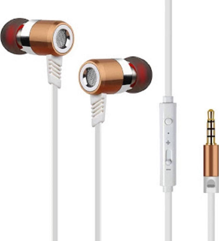 CUFFIE AURICOLARI SMARTPHONE CONTROLLO VOLUME MICROFONO JACK 3,5MM MUSICA VIP-388 - 3