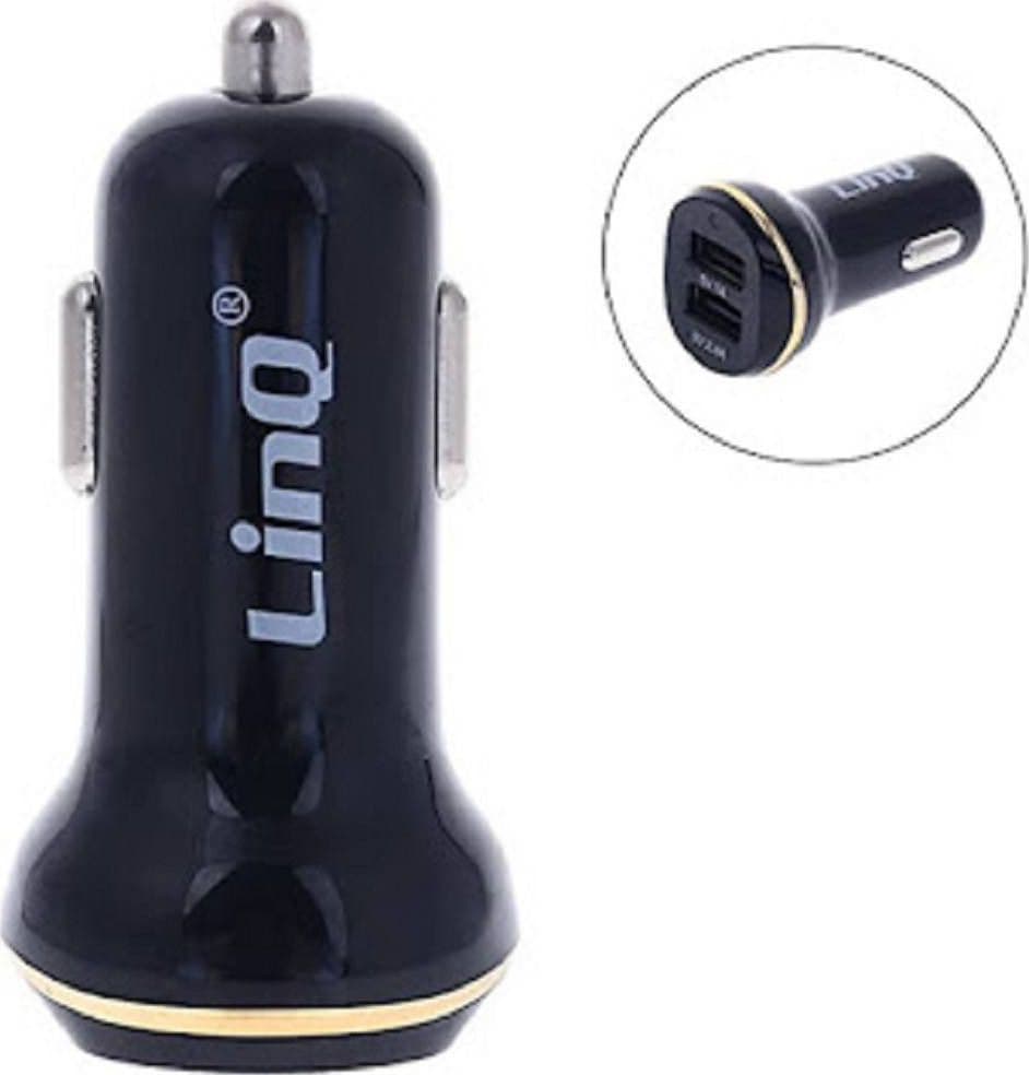 CARICABATTERIE PER AUTO 2IN1 2 USCITE USB 3.4A 12/24V SMARTPHONE TABLET GPS C-3A01 - 2