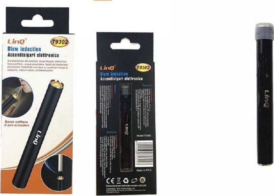 ACCENDISIGARI ELETTRONICO ACCENDINO SENZA FIAMMA BATTERIA RICARICABILE USB T9302 - 2