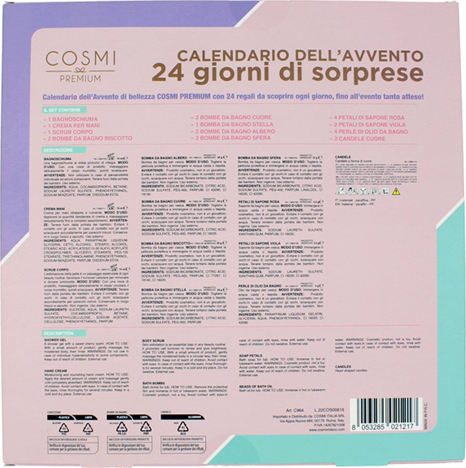 CALENDARIO AVVENTO DI BELLEZZA 24 PRODOTTI BEAUTY MAKEUP IDEA REGALO PER NATALE - 2