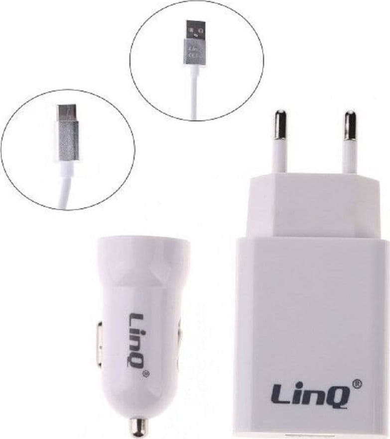 KIT CARICABATTERIE 3IN1 ADATTATORE CARICATORE AUTO RETE CAVO USB TIPO C TPC-3301 - 2